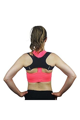 Spor Yeni Nesil Dik Duruş Korsesi Bel Omuz Kamburluk Önleyici Sırt Kemeri Aparatı (SİYAH)