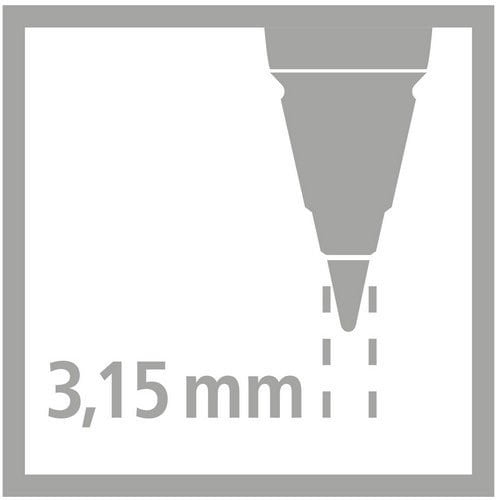 STABILO EASYergo 3.15 Uç 6lı Kutu - Bedenler: 3.5 mm, 1.4 mm