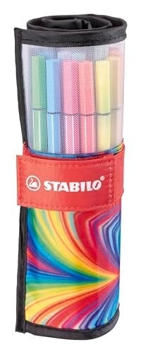STABILO Pen 68 ARTY - Keçe Uçlu Boya Kalemi - 25li Roller Set - Çeşitli Renkler - Seçenekler: 8li paket, 12li paket, Farklı renklerde 15li paket...