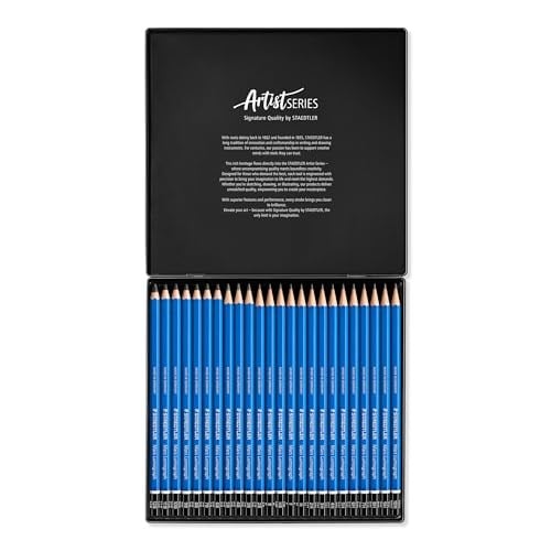 Staedtler 100 G24 Mars Lumograph Kurşunkalem 24lü Metal Kutuda