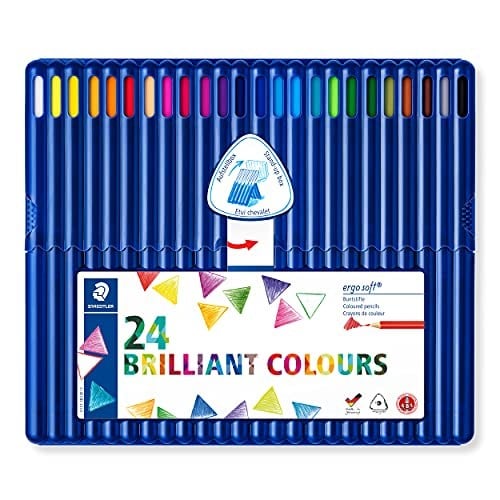 Staedtler 157 Sb24 13 Ergosoft Üçgen Kuru Boya 24lü