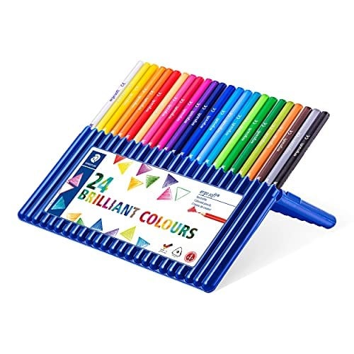 Staedtler 157 Sb24 13 Ergosoft Üçgen Kuru Boya 24lü