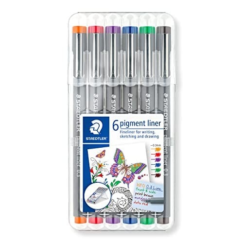 Staedtler 30803Ssb6 Pigment Liner Karışık Renk 0.3 mm 6lı Set