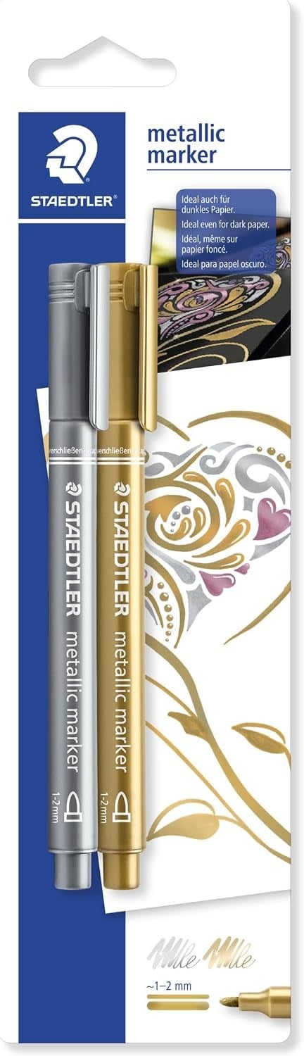 Staedtler 8323S Bk2 Metalik Markör 2li Set