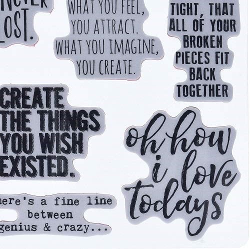 Stampers Anonim CMS252 Ponderings Tim Holtz Yapışkanlı Mühür, 17,8 x 21,6 cm, Şeffaf