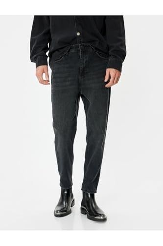 Standart Bel Loose Fit Kot Pantolon - Steve Jeans