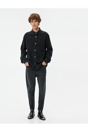 Standart Bel Loose Fit Kot Pantolon - Steve Jeans