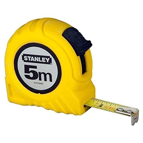 Stanley 1-30-497 Şerit Metre, 5mx19mm, Sarı/Siyah