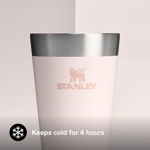 Stanley Adventure Stacking Pint Vakumlu Soğuk İçecek Bardağı, Pembe, 0.47 Litre