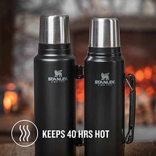 Stanley Classic Legendary Vakumlu Çelik Termos, 1.4 Litre, Mat Siyah