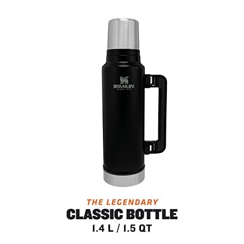 Stanley Classic Legendary Vakumlu Çelik Termos, 1.4 Litre, Mat Siyah