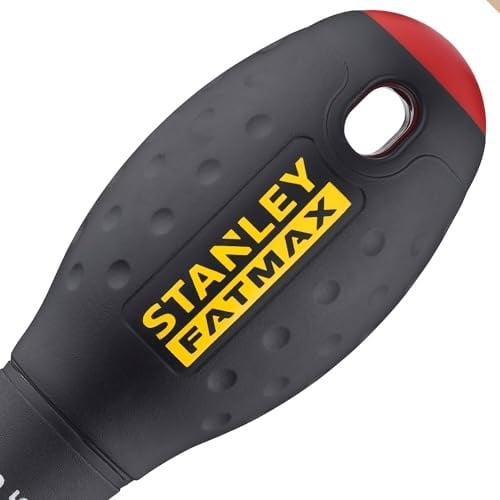 Stanley - FatMax Düz Tornavida SL8 (175 mm Bıçak Uzunluğu, Krom Vanadyum, Ergonomik Yumuşak Sap) 0-65-138, çok - Bedenler: 150 mm, 175 mm