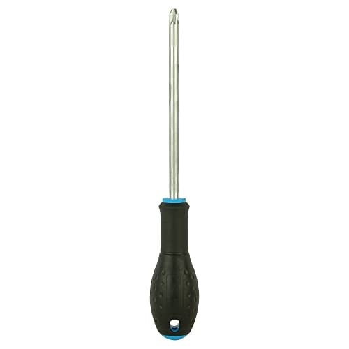 Stanley - FatMax Pozidriv PZ3 tornavida (150 mm bıçak uzunluğu, krom vanadyum ergonomik SoftGrip sap) 0-65-338, Gümüş