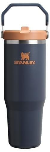 Stanley IceFlow 2.0 Kapaklı Pipetli Bardak 850 ml | Kapaklı ve Açılır Pipet | Sızdırmaz Su Şişesi | Yalıtımlı Paslanmaz Çelik | BPA içermez | Alacakaranlık