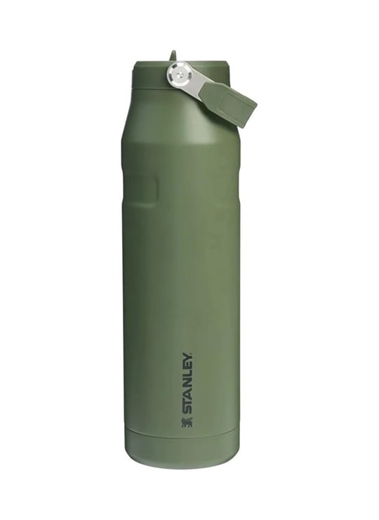 Stanley IceFlow Aerolight Flip Straw 2.0 Pipetli Su Şişesi, Haki (Dried Pine), 1.06 Litre