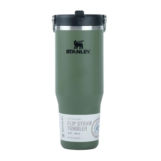Stanley IceFlow Flip Straw Tumbler Pipetli Termos Bardak, Siyah 2.0, 0.89 Litre - Seçenekler: 0.89 L, 0.9 Liters