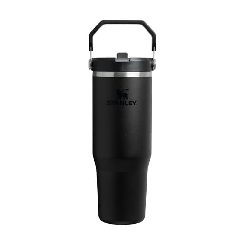 Stanley IceFlow Flip Straw Tumbler Pipetli Termos Bardak, Siyah 2.0, 0.89 Litre - Seçenekler: 0.89 L, 0.9 Liters