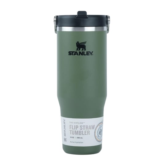 Stanley IceFlow Flip Straw Tumbler Pipetli Termos Bardak, 0.89 Litre, Haki (Dried Pine) - Seçenekler: 0.89 L, 0.9 Liters