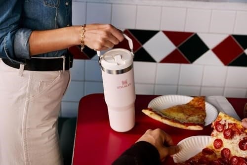 Stanley IceFlow Paslanmaz Çelik Pipetli Bardak - Ev, Ofis veya Araba için Vakum Yalıtımlı Su Şişesi - Tekrar Kullanılabilir Bardak Pipetli Sızdır - Seçenekler: 20 oz, 40 oz, 60 oz, 64 oz, 95 oz, 850 g