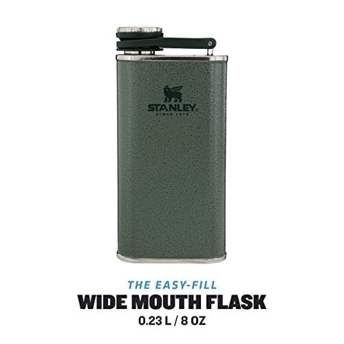Stanley Klasik Paslanmaz Çelik Cep Matarası, 0.23 Litre, Yeşil (Hammertone Green)
