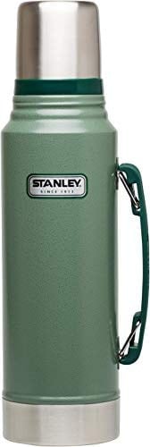 Stanley Klasik Vakumlu Paslanmaz Çelik Termos, Yeşil, 1 L, Çift Duvar Yalıtımı, Makinede Yıkanabilir, 11.7W x 35.8H cm