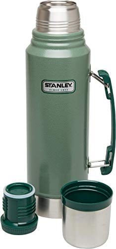 Stanley Klasik Vakumlu Paslanmaz Çelik Termos, Yeşil, 1 L, Çift Duvar Yalıtımı, Makinede Yıkanabilir, 11.7W x 35.8H cm