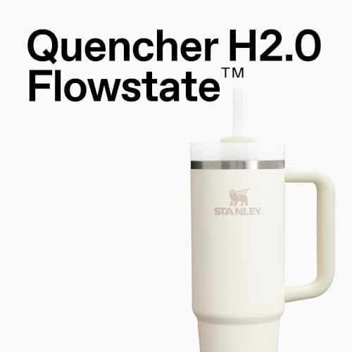 Stanley Quencher H2.0 Saplı ve Pipetli Bardak 40 oz | Flowstate 3 Pozisyonlu Kapak | Seyahat için Uyumlu Bardak | Yalıtımlı Paslanmaz Çelik Bardak | BPA İçermez | Kurutulmuş Çam