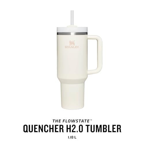 Stanley Quencher Pipetli Termos Bardak, 1.18 Litre, Krem