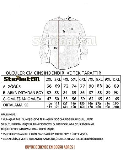 Starbattal Büyük Beden Erkek Gömlek Line Square 23367 NEFTI