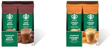Starbucks Caffè Mocha Premium Kahve Karışımı, 10x24 g ve Starbucks Caramel Latte Premium Kahve Karışımı, 10x23 g