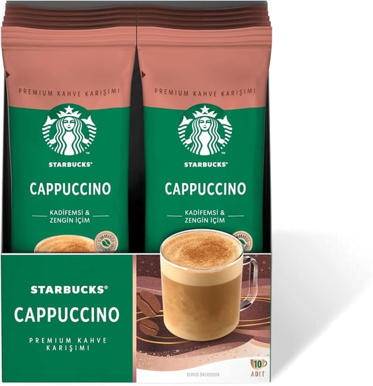 Starbucks Cappuccino Premium Kahve Karışımı (10 x 18gr)