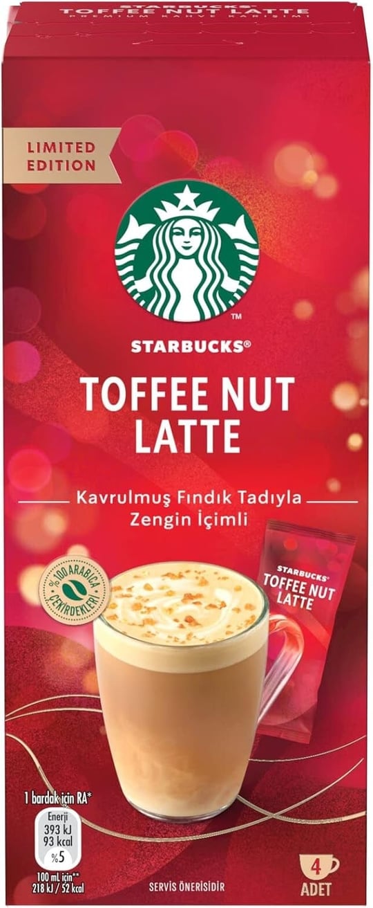 Starbucks Vanilla Latte Premium Kahve Karışımı, 10x21.5 g (2 paketi)