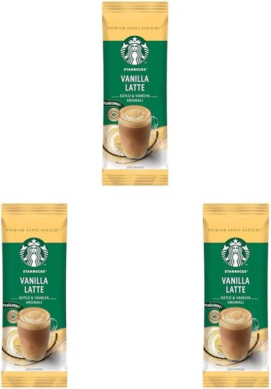 STARBUCKS Vanilla Latte Premium Kahve Karışımı 21,5 g 3lü paket