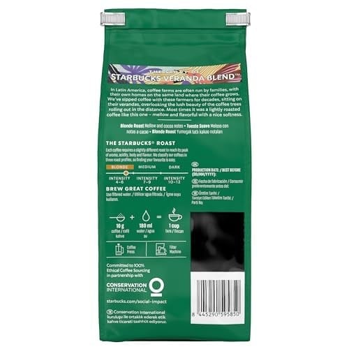 Starbucks Veranda Blend Öğütülmüş Kahve 200 g