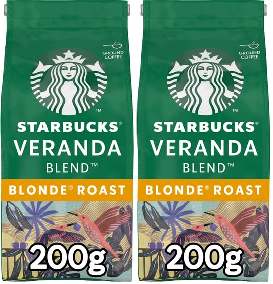 Starbucks Veranda Blend Öğütülmüş Kahve 200 g (2 paketi)