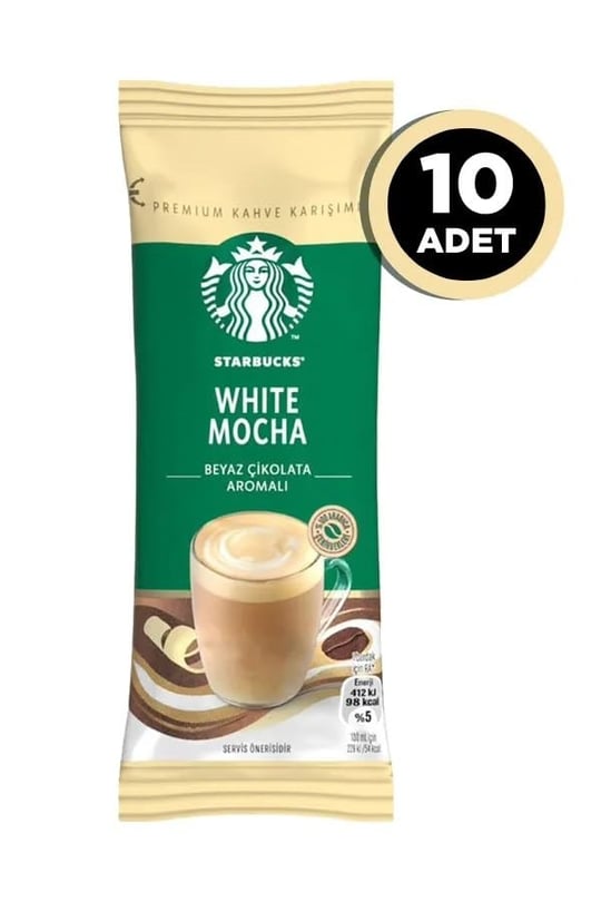 Starbucks White Mocha Premium Kahve Karışımı, 10x24 g
