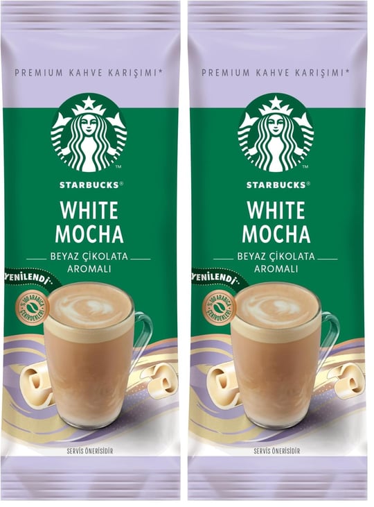 STARBUCKS White Mocha Premium Kahve Karışımı 24 g 2li paket