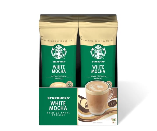 Starbucks White Mocha Premium Kahve Karışımı, 10x24 g