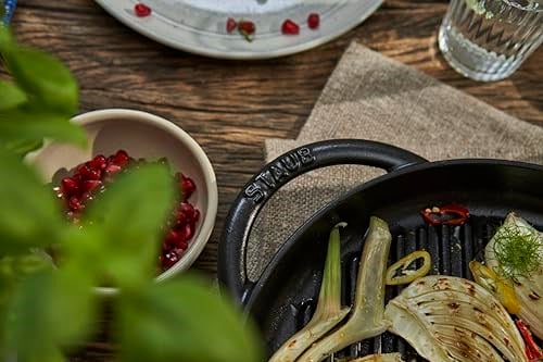 Staub Döküm Izgara Tava Çift Kulplu 26 cm Siyah