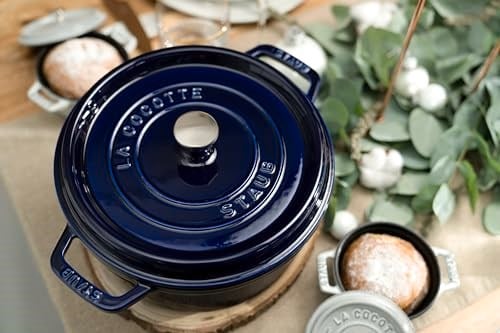 Staub La Cocotte Döküm Tencere, Döküm Demir, Lacivert - Bedenler: 22 cm, 34 cm