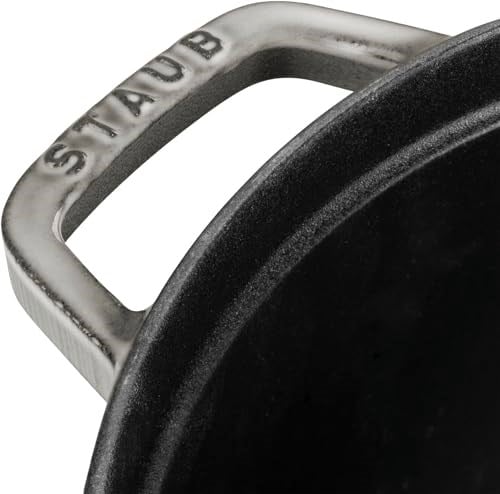 Staub La Cocotte Döküm Tencere, Gri, 8.35 Litre - Bedenler: 24 cm, 30 cm