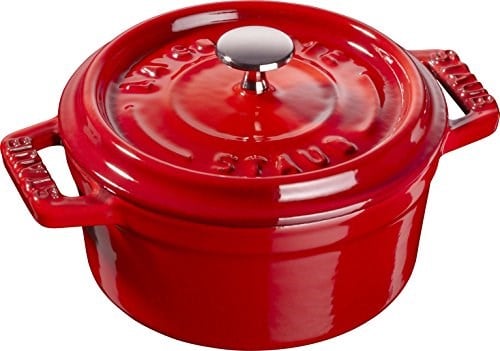 Staub Mini Cocotte, İndüksiyonlu, Dökme Demir, Kiraz Kırmızısı, 10 cm, 13 x 10 x 7 cm, 1 adet