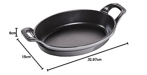 Staub Specialities Döküm Sahan, Gri - Seçenekler: Gri, 24 x 16 cm