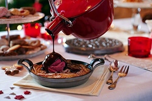 STAUB Toz İstiflenebilir Fırın Kabı, Yuvarlak (16 Cm, 0,4 L İçerisinde Bulunan Mat Siyah Kaplı Tepsi İle) Grafit Grisi