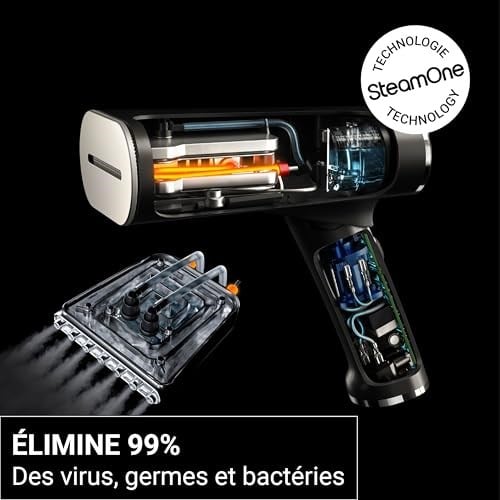 STEAMONE - Steamer buharlı düzleştirici 2000 W 35 g/dk – taşınabilir ütü – kapasite 80 ve 150 ml – kirleri%99,99 giderir – 15 saniye içinde hazır – kablo 3 m – kompakt format – EUFD80BV2 | James Katla
