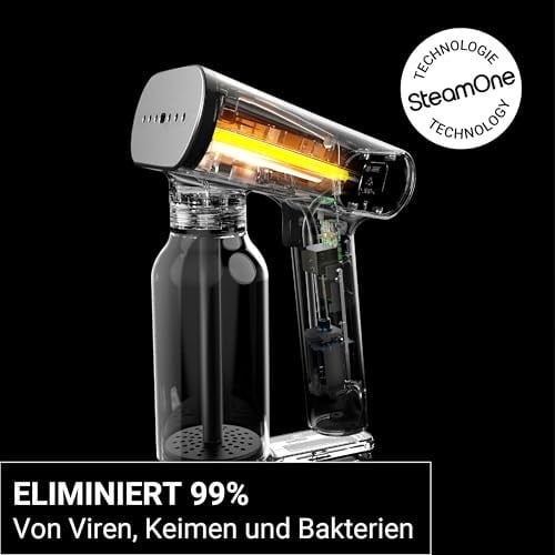 STEAMONE - Steamer buharlı düzleştirici 2000 W, 33 g/dk – taşınabilir ütü – kapasite 400 ml – kirleri%99,99 giderir – 30 saniye içinde hazır – kablo 3 m – ultra kompakt format – EUXL400V2