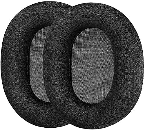 steelseries arctis 1 3 5 7 9x Pro ile uyumlu kulaklık süngeri (Siyah - Siyah Kumaş)