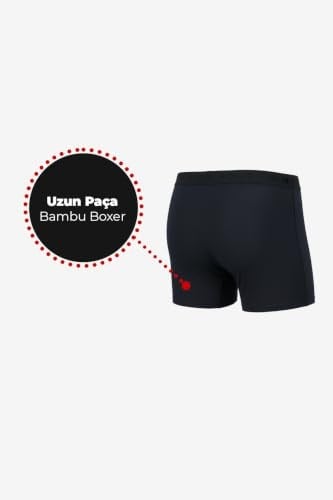 Steve Wolls Erkek Renkli 3’Lü Uzun Paça Bambu Boxer - 25202