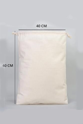 stonehill Patates, Soğan ve Sarmısak Saklama Torbası, 3lü Set, Ham Bez Kumaş, Çekme İpli