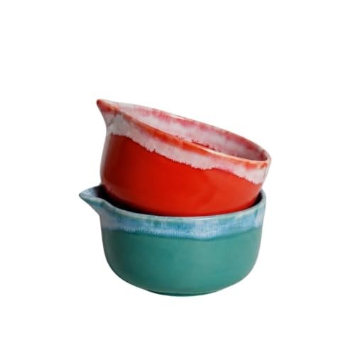Stoneware Matcha Kasesi - El Yapımı Seramik Chawan (Turkuaz)